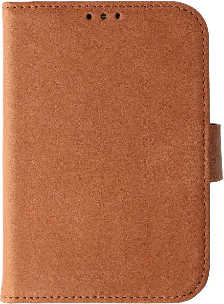 Rosso Deluxe Echt Leer Hoesje iPhone Duo - 3 Pasjes - Bruin - afbeelding 3 van 6