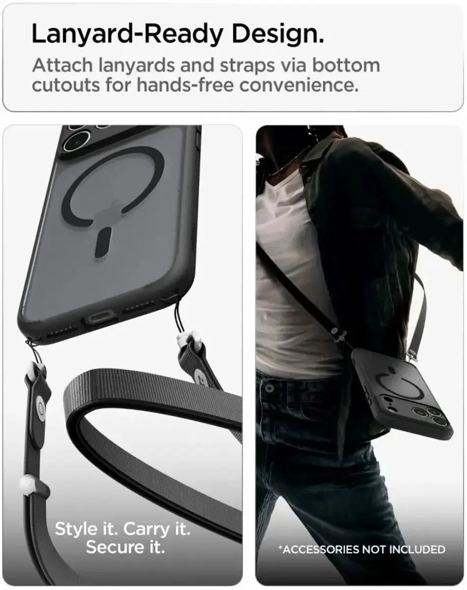 Spigen Ultra Hybrid MagFit Hoesje iPhone 18 Pro/17 Pro - Frost Zwart - afbeelding 3 van 6