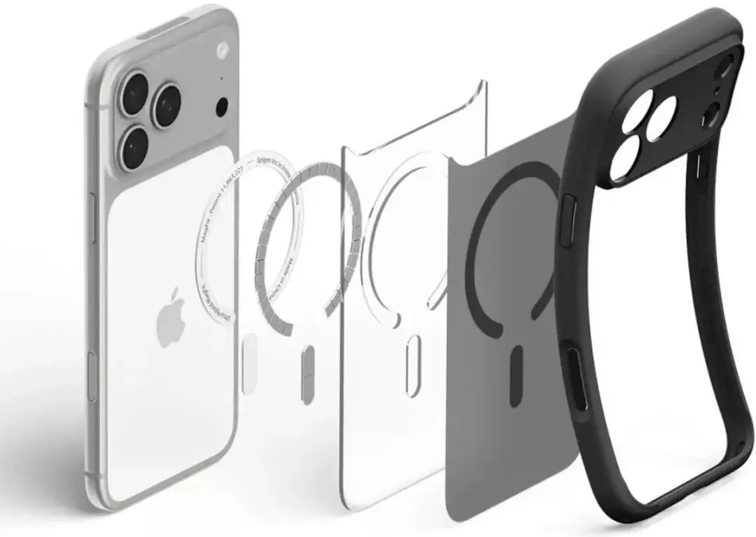 Spigen Ultra Hybrid MagFit Hoesje iPhone 18 Pro/17 Pro - Frost Zwart - afbeelding 4 van 6