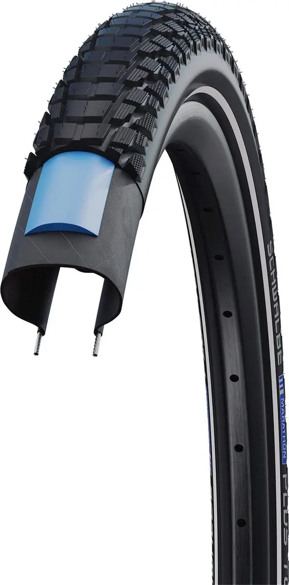 Schwalbe Marathon Plus Tour 700x35C - ADDIX Green - Black