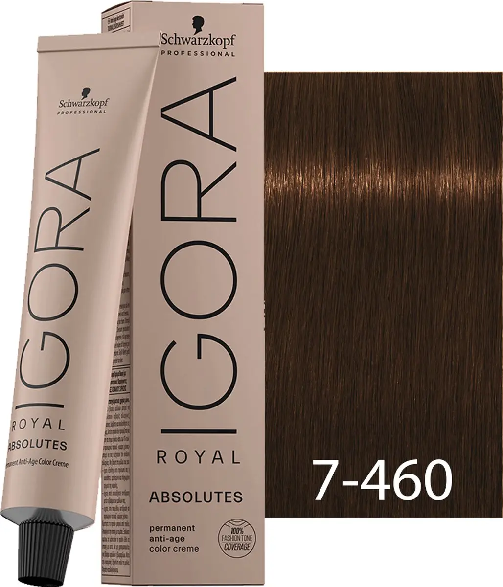 Schwarzkopf Igora Royal Absolutes 7-460 Permanent Haarkleur 60ml