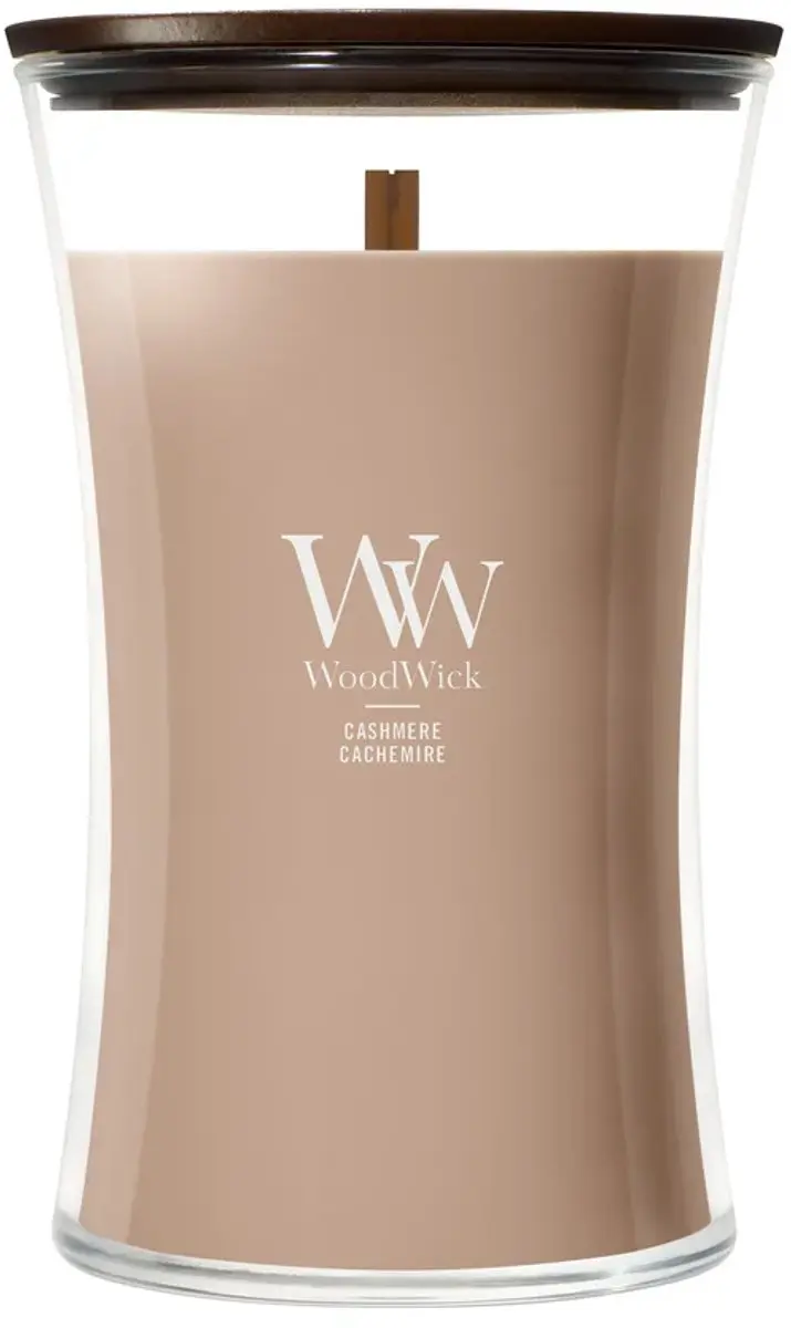 Woodwick Hourglass Geurkaars Cashmere