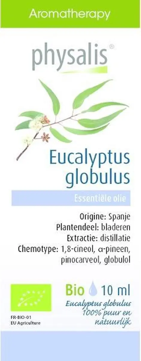 Physalis Eucalyptus globulus Bio Etherische Olie 10ml