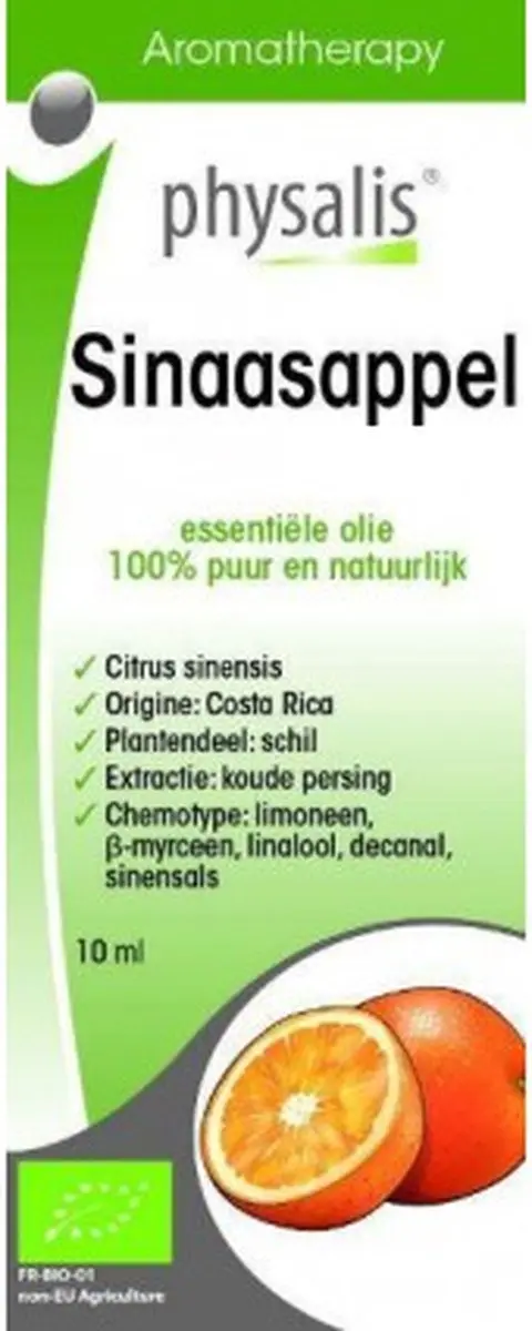 Physalis Bio Sinaasappelolie 10ml - 10 Stuks