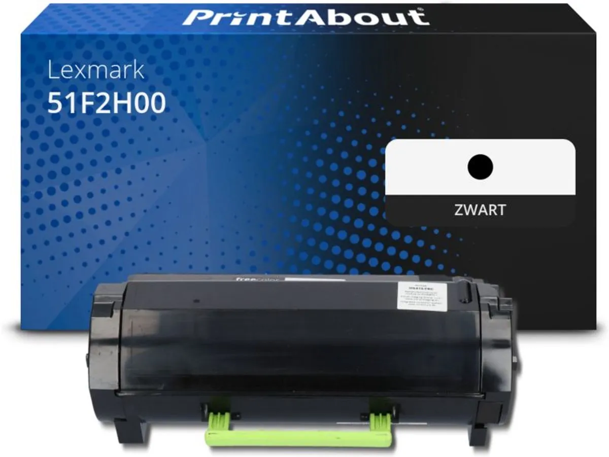 PrintAbout Lexmark 51F2H00 Toner Zwart