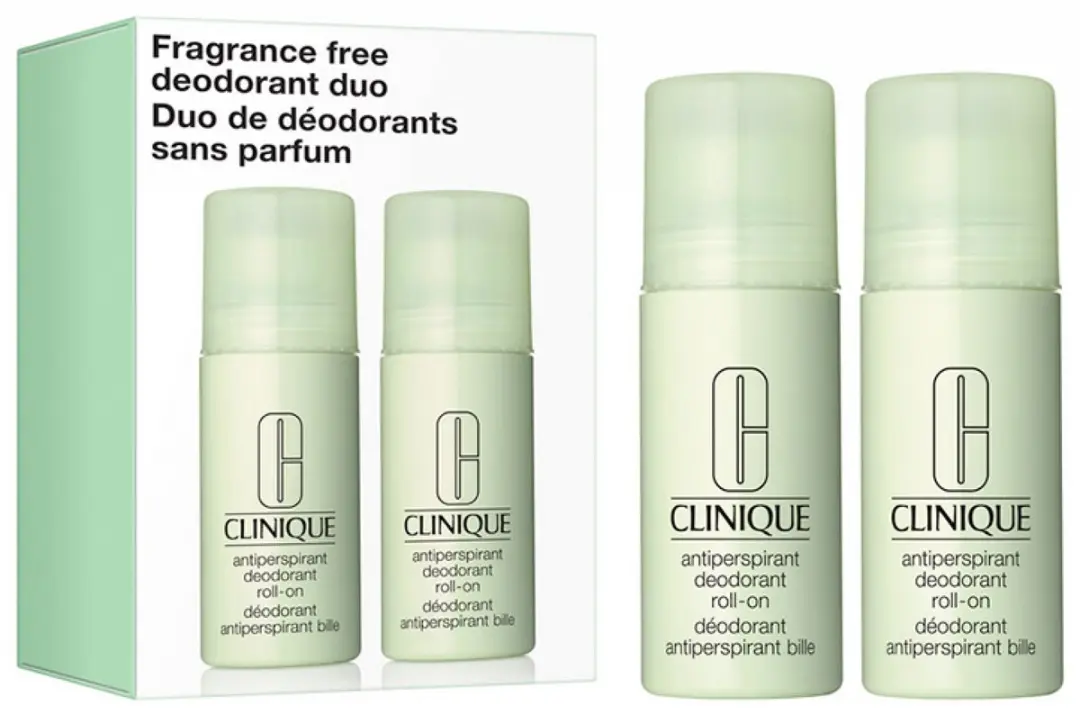 Clinique Antitranspirant Deodorant Roller Set van 2 x 75 ml