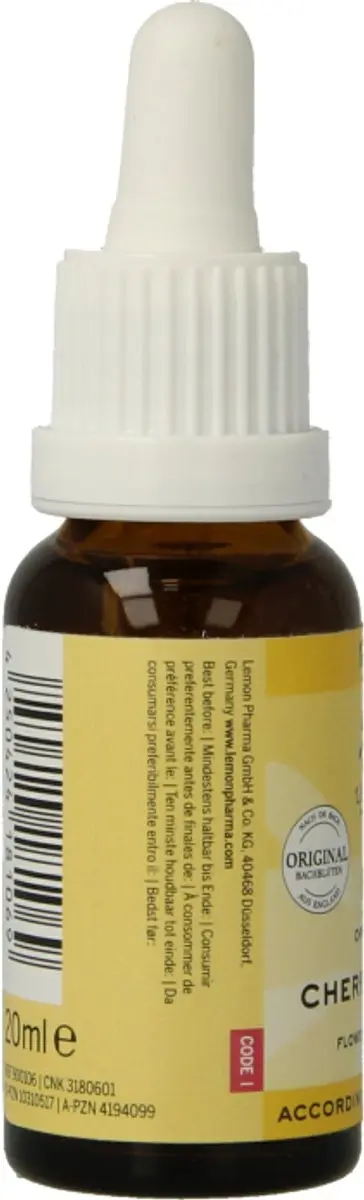 Bach Bloesem Cherry Plum Bio 20ml - 20 Stuks - afbeelding 3 van 6