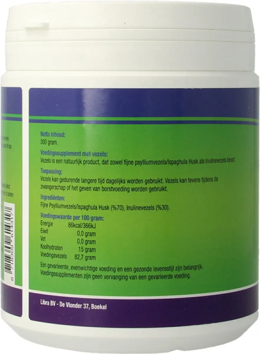 Psylliumvezels & Inulinevezels Naturel 300g - afbeelding 3 van 6
