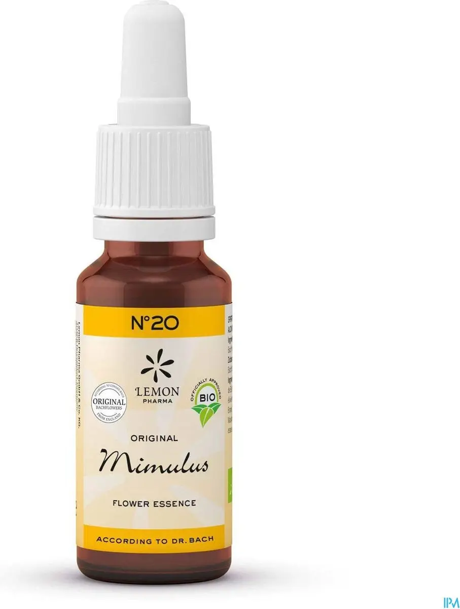 Bach Bloesem Mimulus Bio 20ml - afbeelding 3 van 5