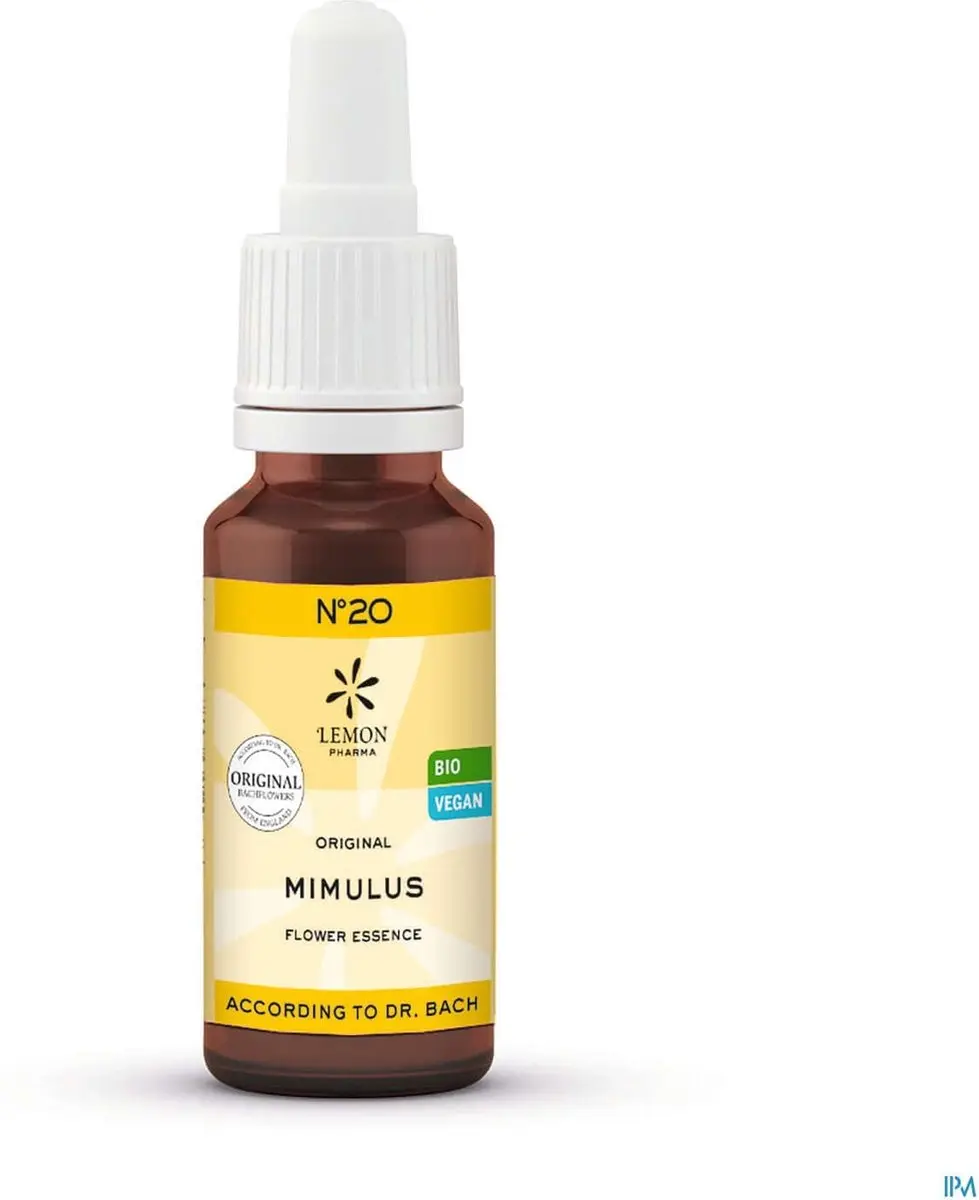 Bach Bloesem Mimulus Bio 20ml - afbeelding 4 van 5
