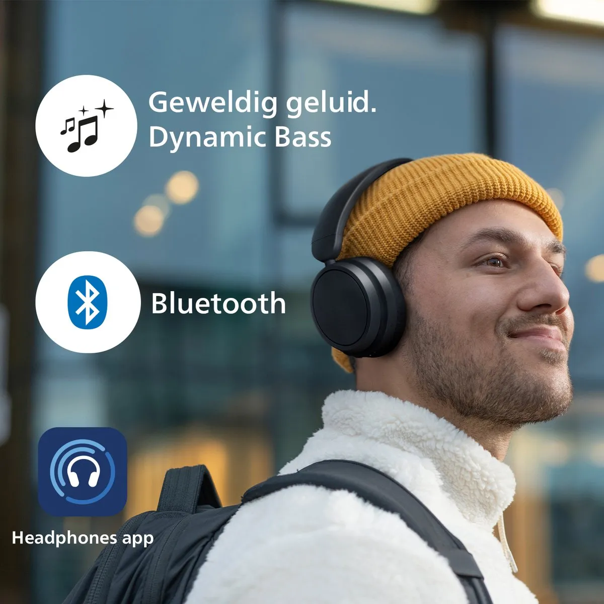 Philips TAH5209 On-Ear Bluetooth Headphones - 65 uur - Zwart