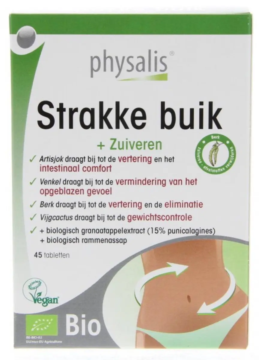 Physalis Strakke Buik Bio 45 Tabletten