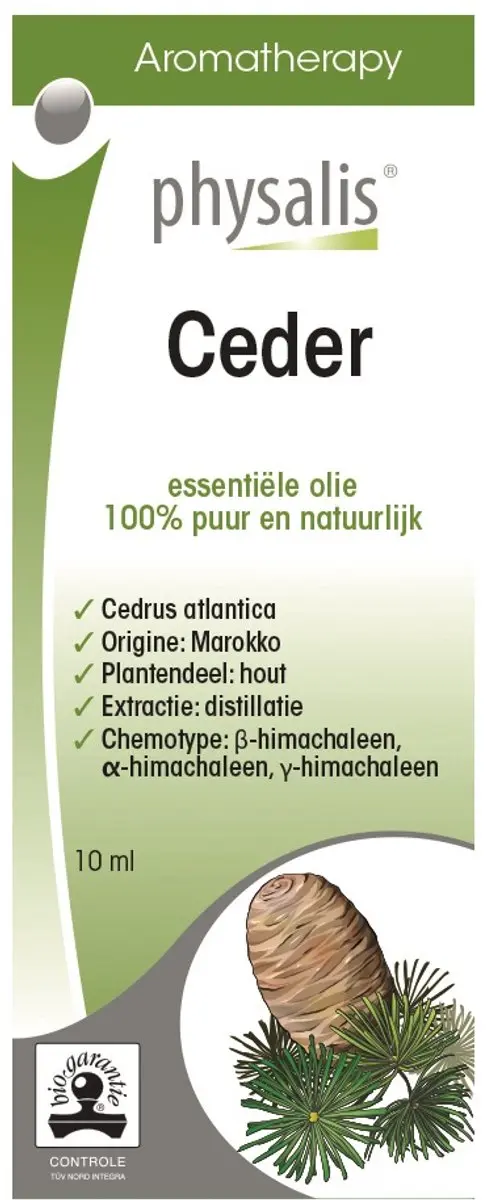 Physalis Ceder Bio Essentiële Olie 10ml - 10 Stuks