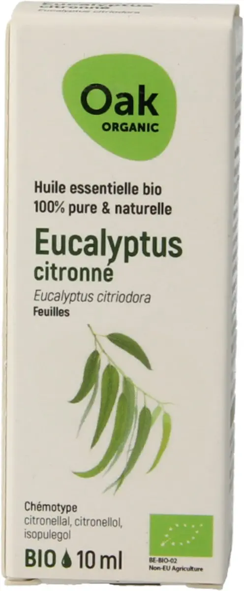 Oak Organic Citroeneucalyptus Bio 10ml - 10 Stuks