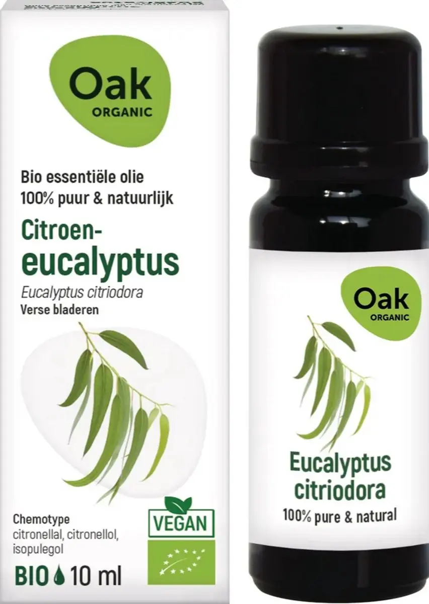 Oak Organic Citroeneucalyptus Bio 10ml - 10 Stuks