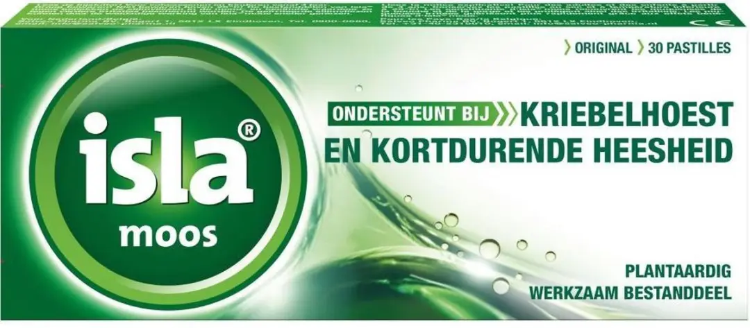 Isla Moos Pastilles - 30 Stuks