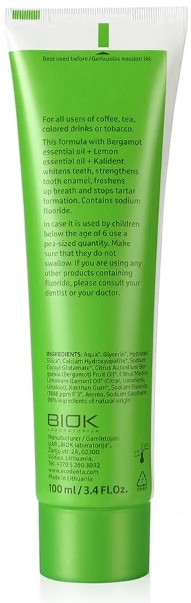 Ecodenta Whitening Special Tandpasta 100ml