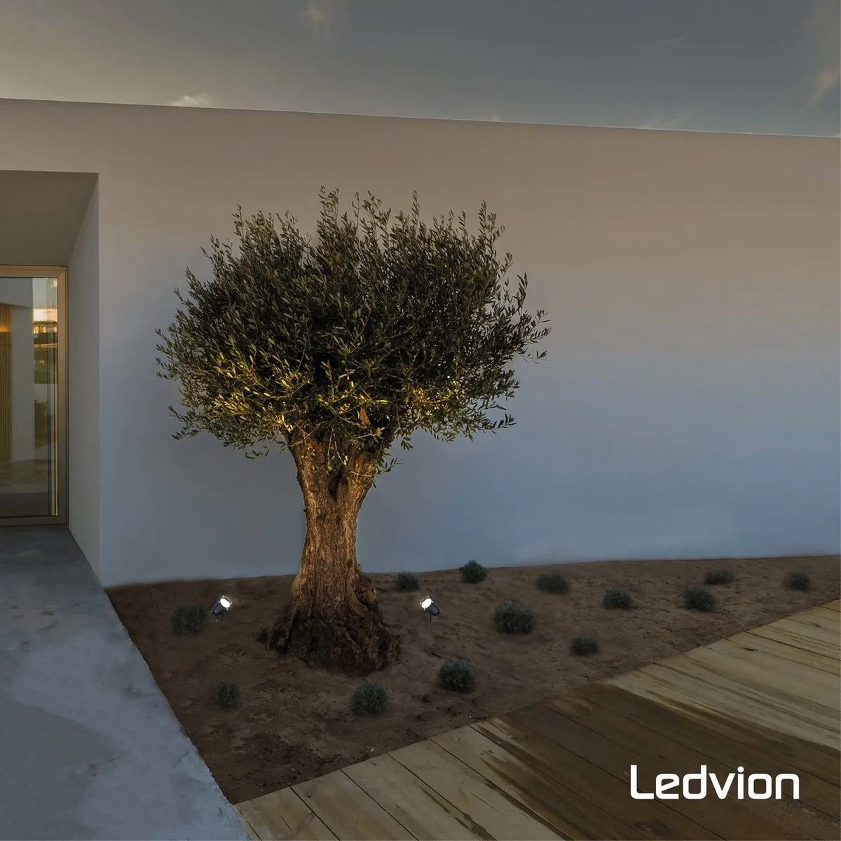 LEDVION 9x LED Prikspots IP65 5W 2700K - Zwart