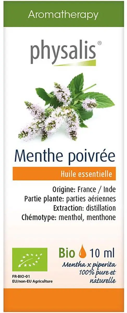 Physalis Pepermunt Bio Etherische Olie 10ml - 10 Stuks