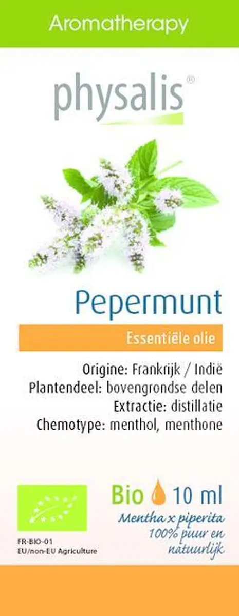 Physalis Pepermunt Bio Etherische Olie 10ml