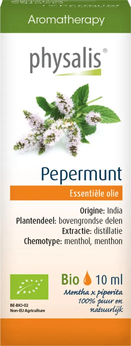 Physalis Pepermunt Bio Etherische Olie 10ml - 10 Stuks