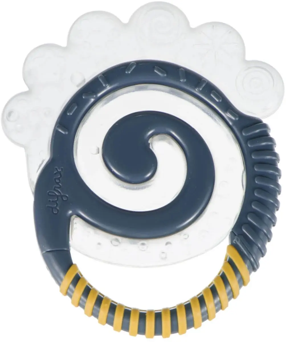 Difrax Combi Koel Bijtring - Donkerblauw/Geel