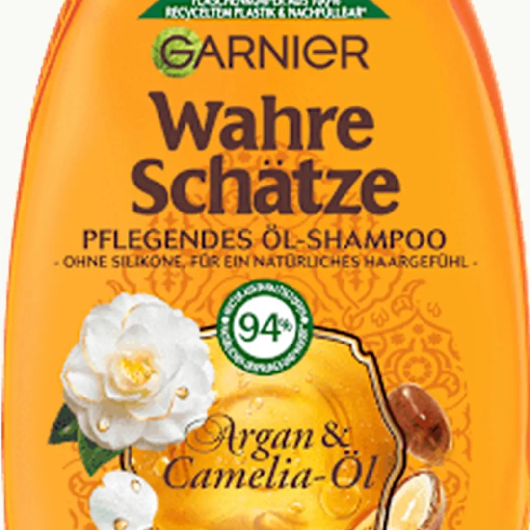 Garnier True Treasures Nourishing Oil Shampoo Argan & Camelia Oil 300ml