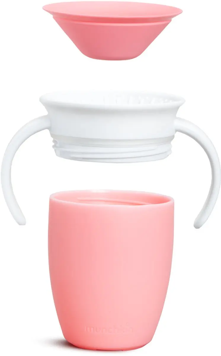 Munchkin Miracle Anti-Lek 360° Drinkbeker 207ml - Roze