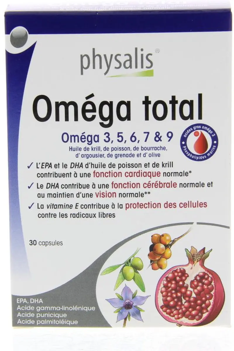 Physalis Omega Totaal 30 Capsules