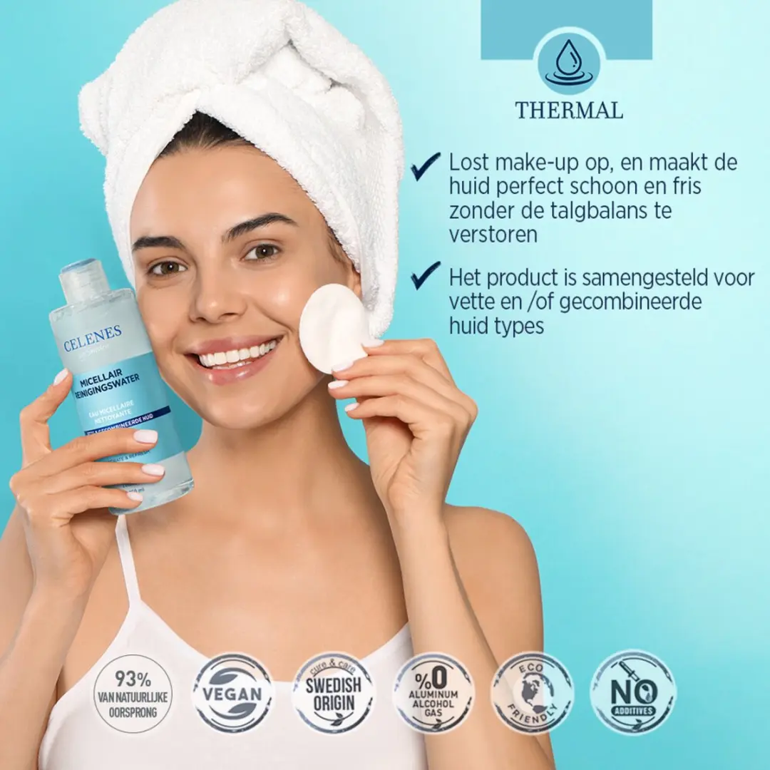 CELENES Thermal Micellair Reinigingswater 250ml - Vettige/Combinatie Huid