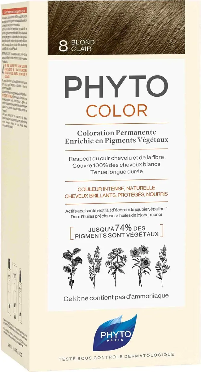 Phyto PhytoColor 08 Light Blonde Permanent Haarkleur 3ml