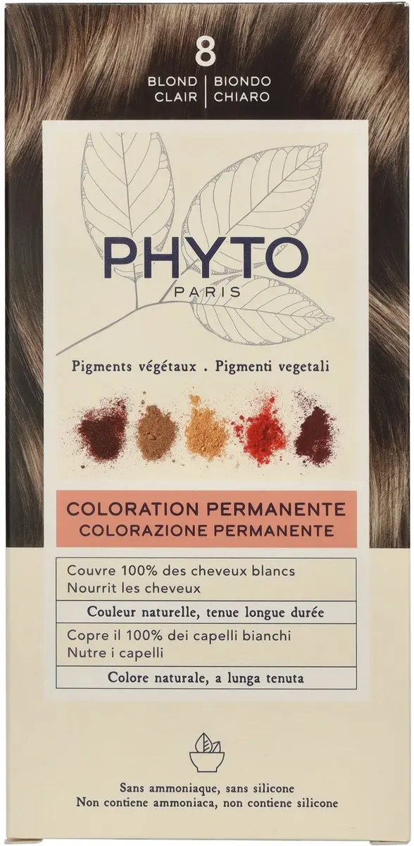 Phyto PhytoColor 08 Light Blonde Permanent Haarkleur 3ml