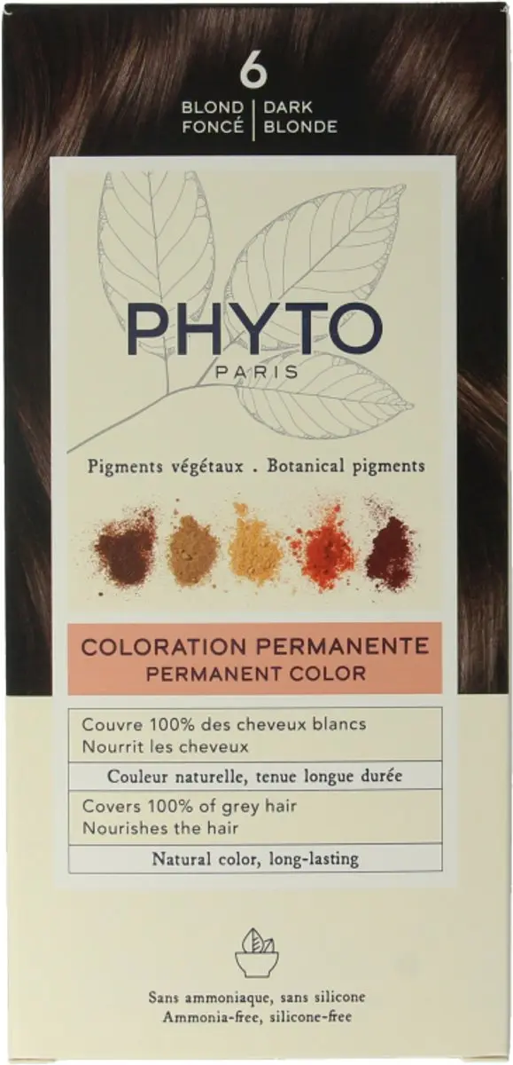 Phyto Paris Phytocolor Blonde Fonce #6 Permanent Haarkleuring 3ml