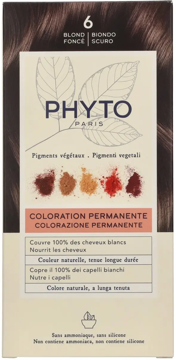 Phyto Paris Phytocolor Blonde Fonce #6 Permanent Haarkleuring 3ml