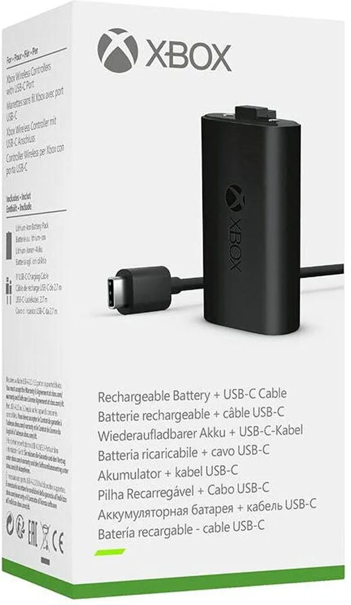 Xbox Play & Charge oplaadkit + USB-C kabel