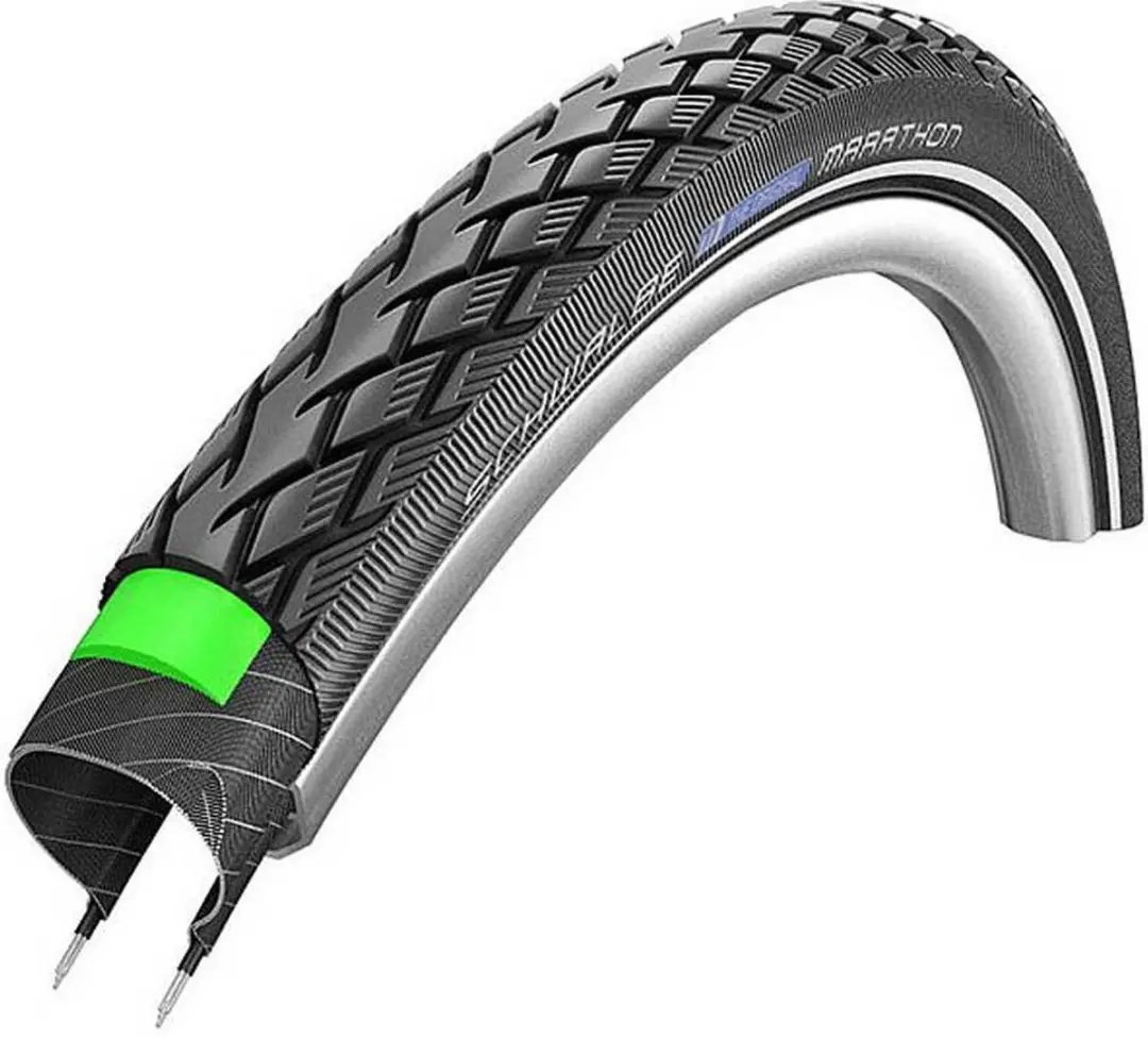 Schwalbe Green Marathon Buitenband 16x1.35/35-349mm - Zwart met reflectie