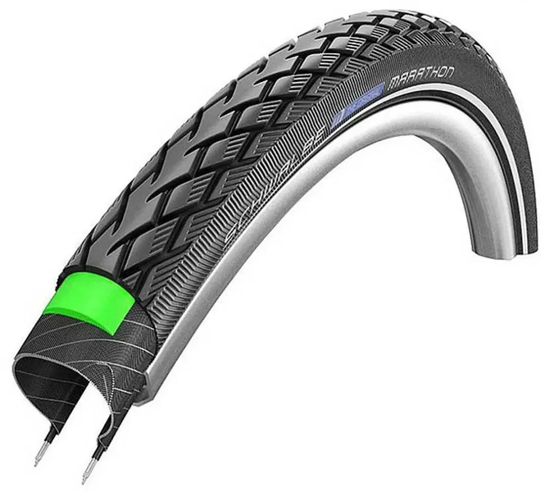 Schwalbe Green Marathon Buitenband 16x1.35/35-349mm - Zwart met reflectie