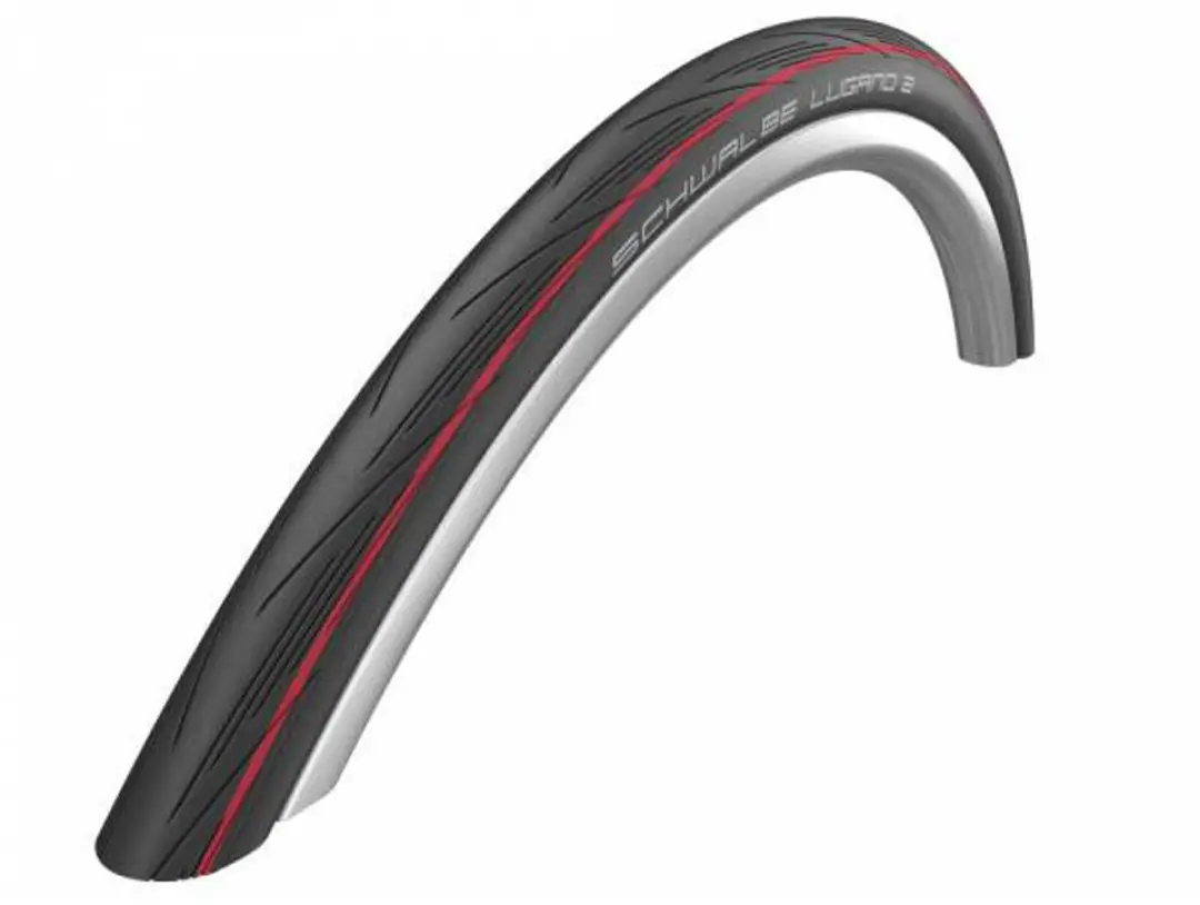 Schwalbe Lugano II 28x1.00 Buitenband - 25-622 - Zwart/Rood
