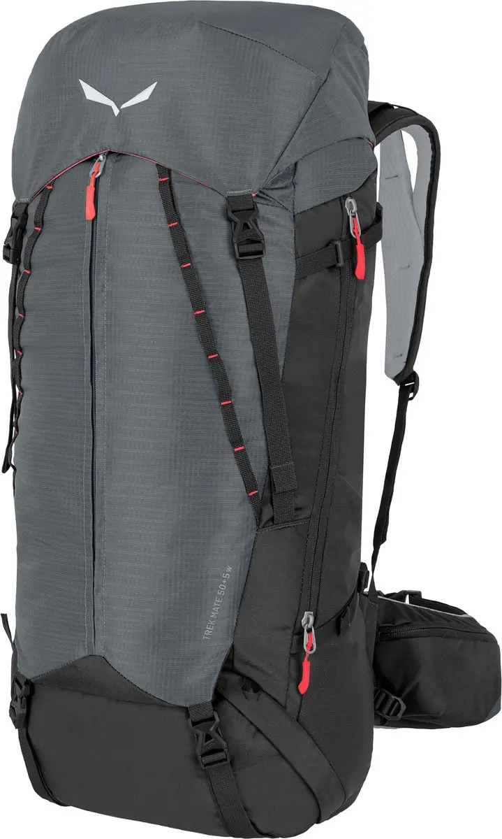 SALEWA Wandelrugzak Rugzak Trek Mate 50 + 5 W Quiet Shade Grijs