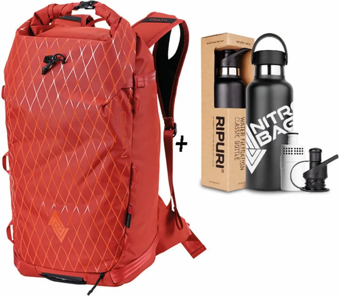 NITRO trekkingrugzak rugzak Splitpack 30 X Ripuri Set 22L Supernova rood