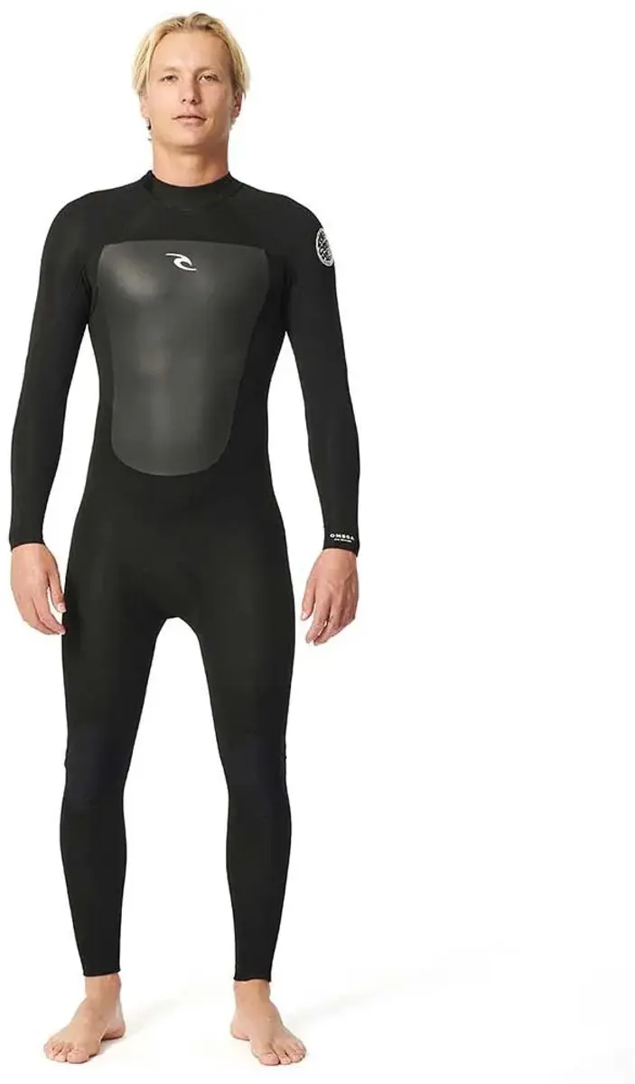 2025 Rip Curl Heren Omega 4/3mm Rug Ritssluiting Wetsuit