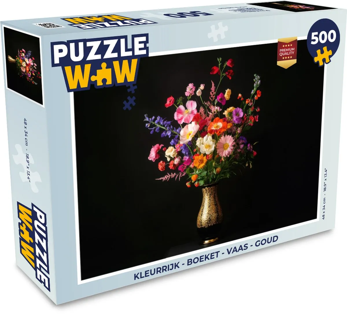 PuzzleWow Kleurrijk Boeket Legpuzzel 500 Stuks - MPN 8721179516018