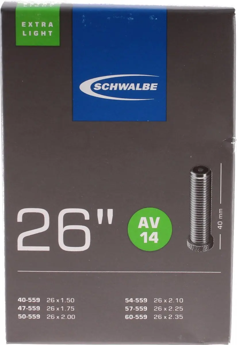Schwalbe AV14 Extra Light Binnenband 26x1.50