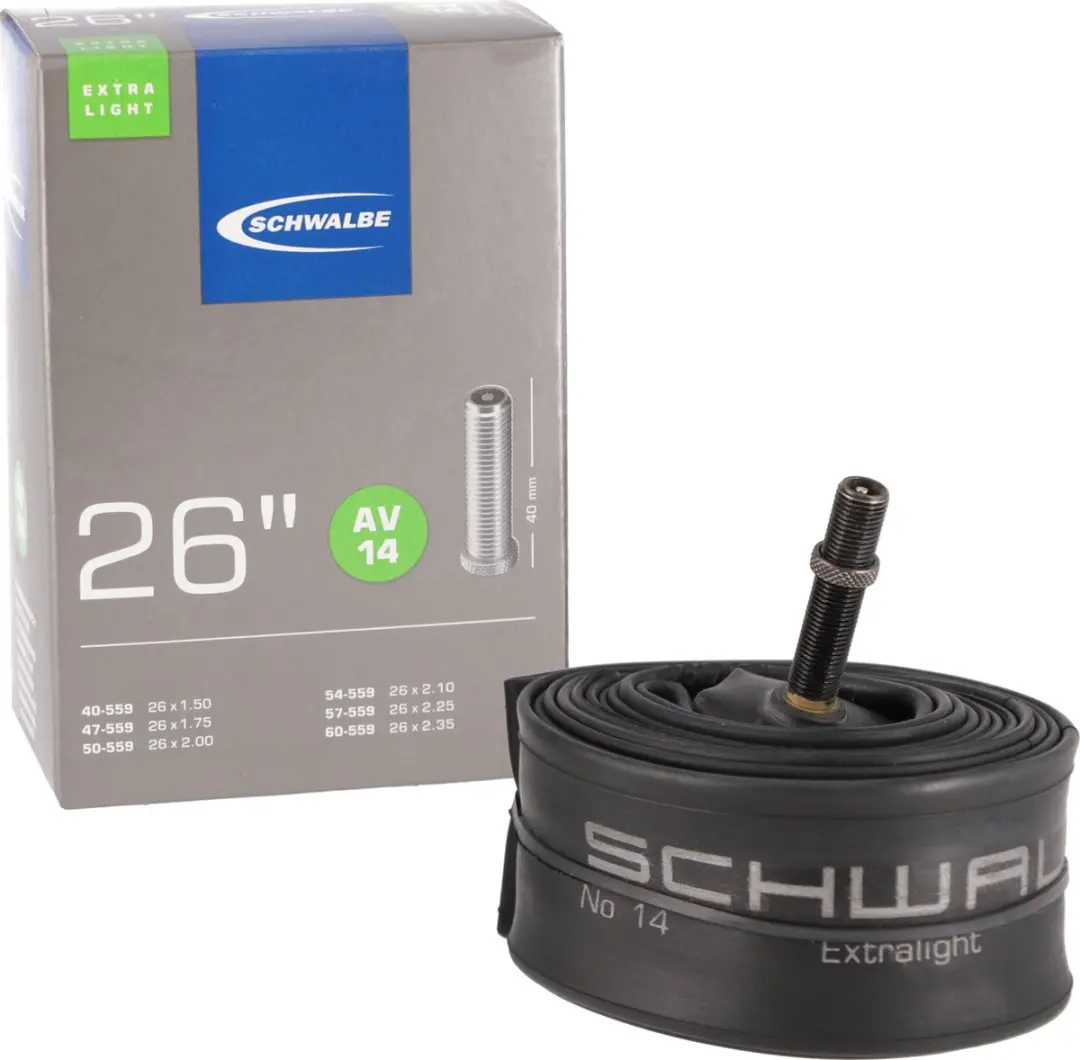 Schwalbe AV14 Extra Light Binnenband 26x1.50 - 40mm Schrader