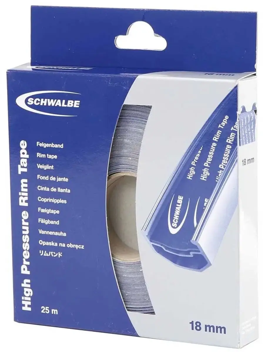 Velglint Schwalbe 25 meter x 18 mm - zelfklevend textiel (op rol)