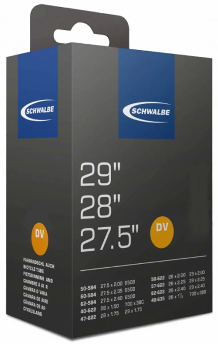 Schwalbe DV19 Binnenband 40mm 28x1.5 - 150/235 - Zwart