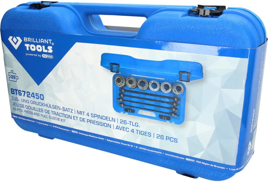 Brilliant Tools Trek- en Drukhulzenset BT672450 - 26-delig