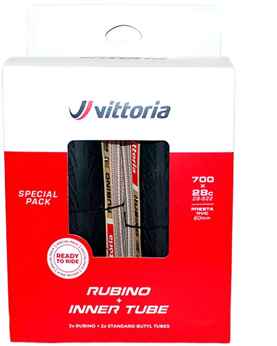 Vittoria Raceband Rubino V Duo Pack Vouw 28-622 Para/Zwart En Binnenband