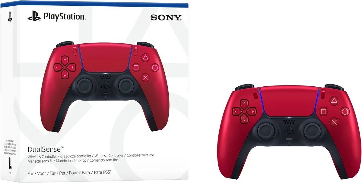 Sony PlayStation PS5 DualSense Controller 213471 - Volcanic Red - afbeelding 6 van 6