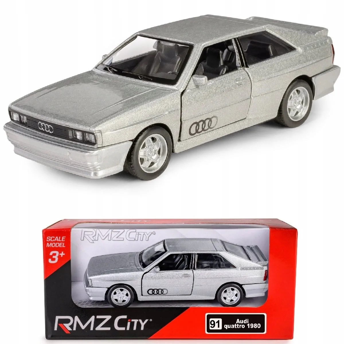 Audi Quattro 1980 Pull Back Model 1:34